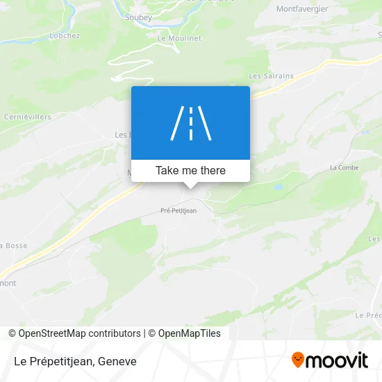 Le Prépetitjean map