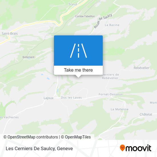 Les Cerniers De Saulcy map