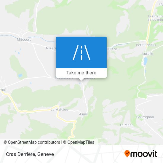 Cras Derrière map