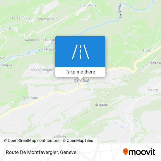 Route De Montfavergier map