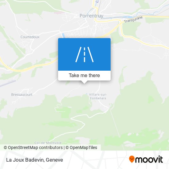 La Joux Badevin map