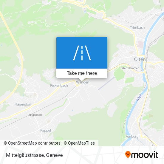 Mittelgäustrasse map
