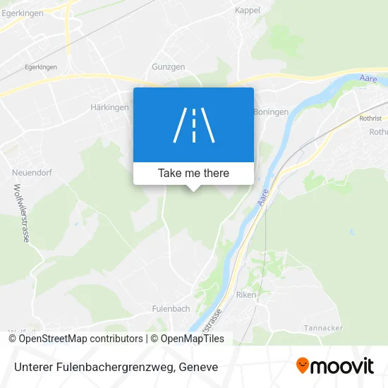 Unterer Fulenbachergrenzweg map