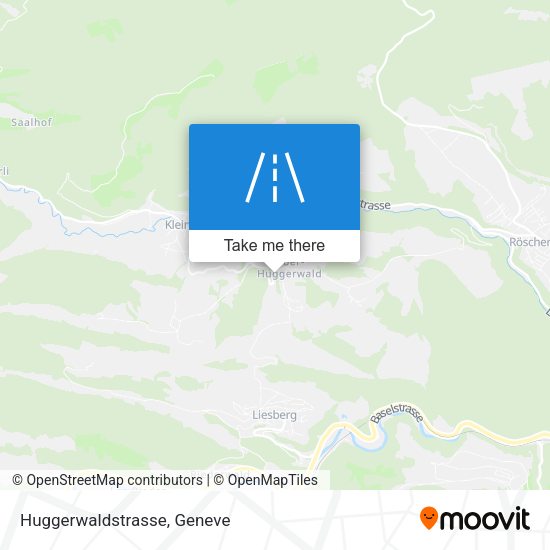 Huggerwaldstrasse map