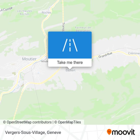 Vergers-Sous-Village map