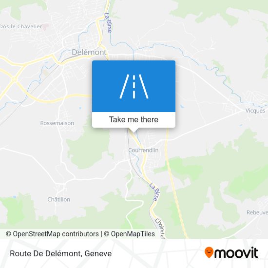 Route De Delémont map