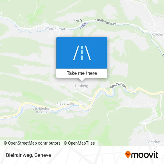 Bielrainweg map