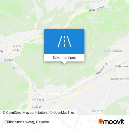 Flühbrunnenweg map
