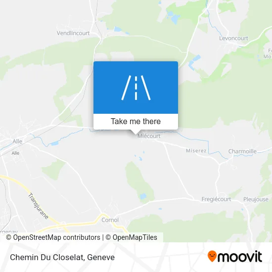 Chemin Du Closelat map