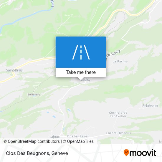 Clos Des Beugnons map