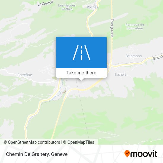 Chemin De Graitery map