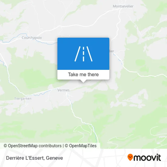 Derrière L'Essert map