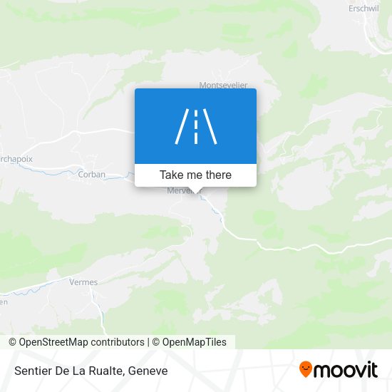 Sentier De La Rualte map