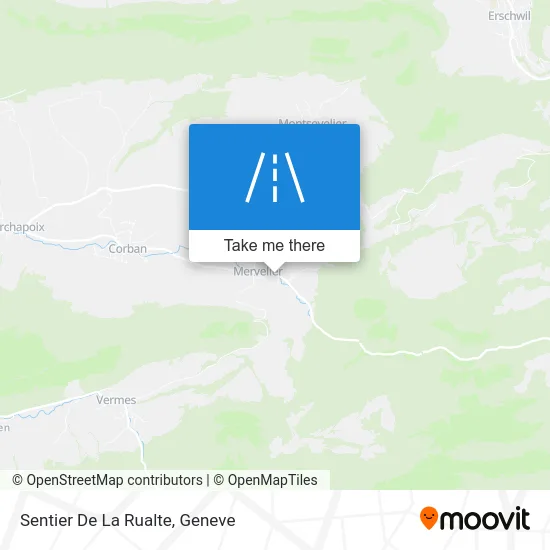 Sentier De La Rualte map