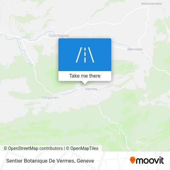 Sentier Botanique De Vermes map