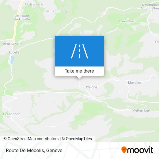 Route De Mécolis map