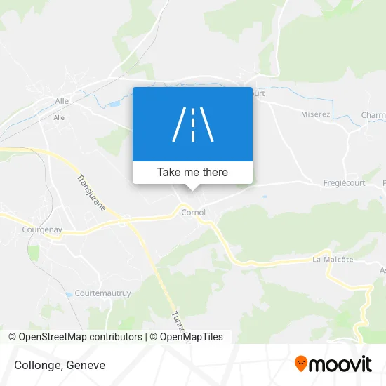 Collonge map
