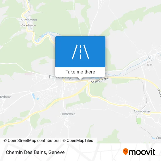 Chemin Des Bains map