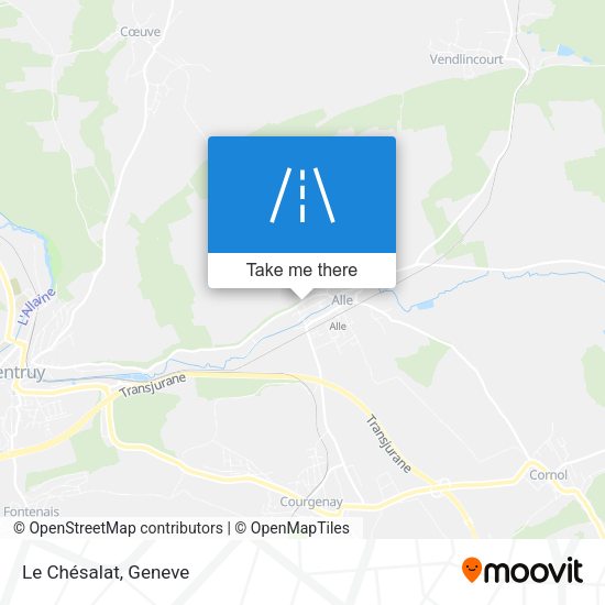 Le Chésalat map