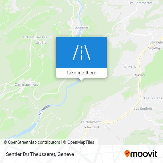 Sentier Du Theusseret map