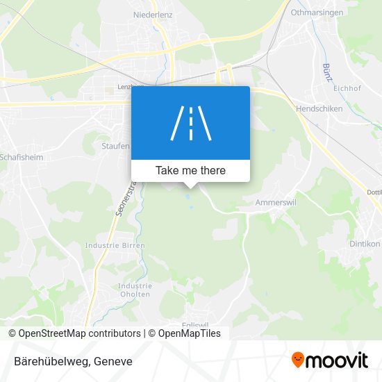 Bärehübelweg map