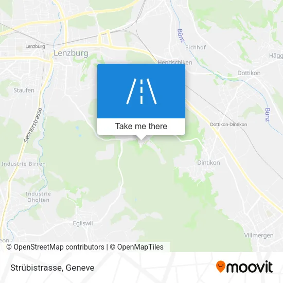 Strübistrasse map