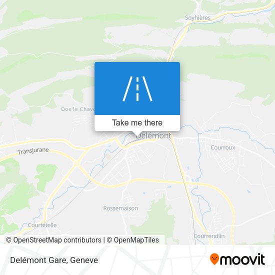Delémont Gare map