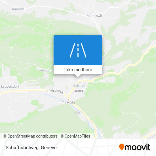 Schafhübelweg map