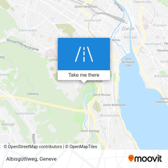 Albisgütliweg map