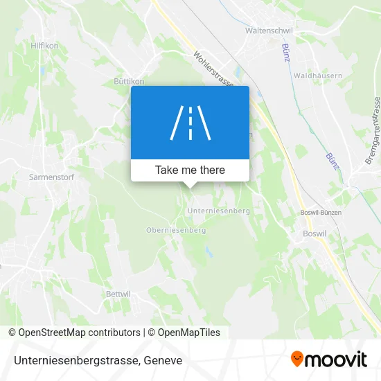 Unterniesenbergstrasse map