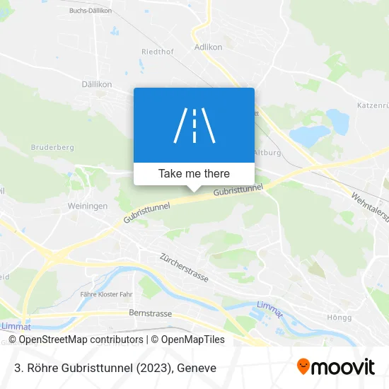 3. Röhre Gubristtunnel (2023) map