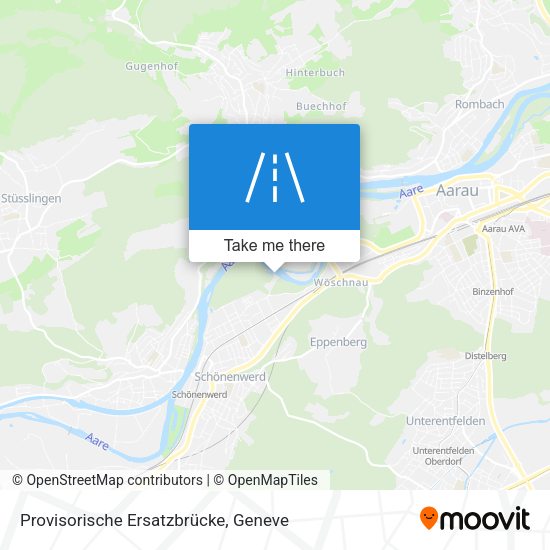 Provisorische Ersatzbrücke map