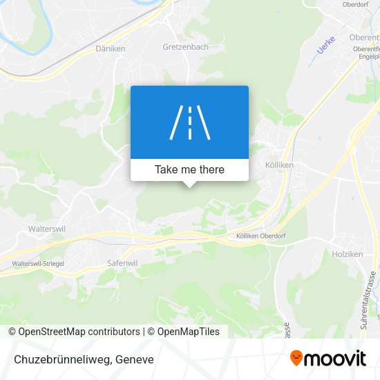 Chuzebrünneliweg map