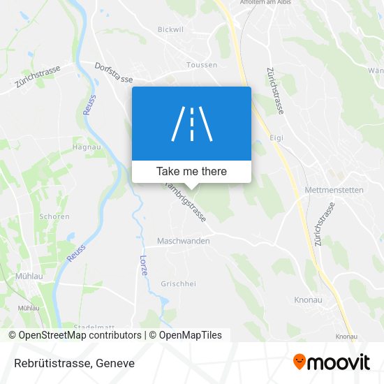 Rebrütistrasse map