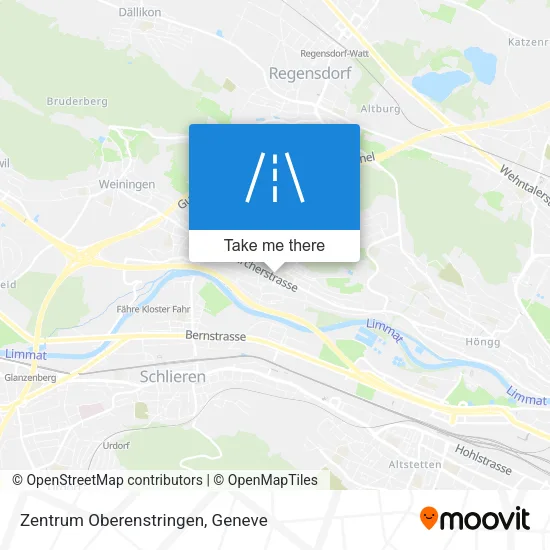 Zentrum Oberenstringen map