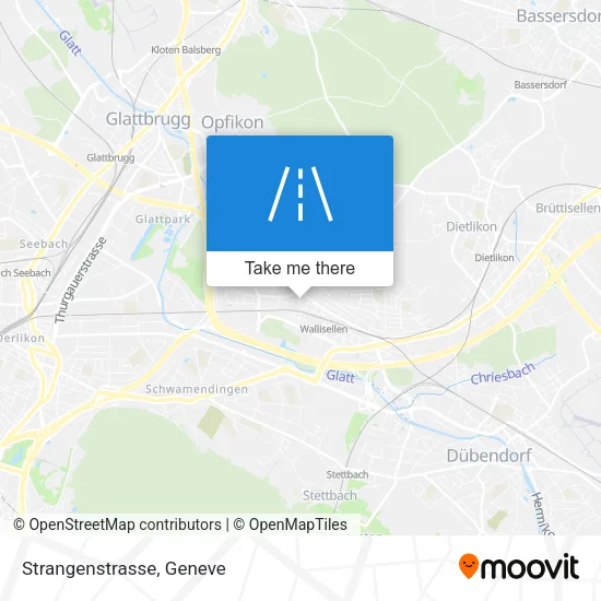 Strangenstrasse map