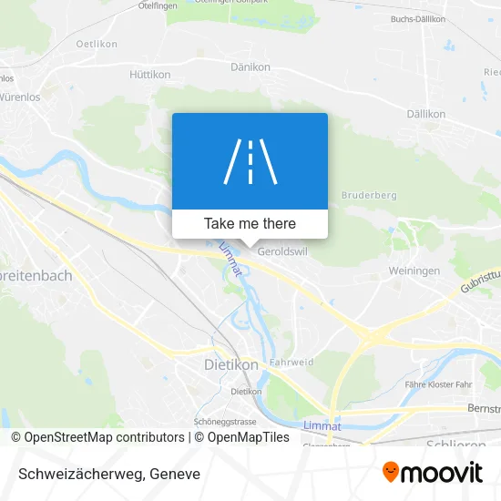 Schweizächerweg map