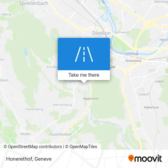 Honerethof map