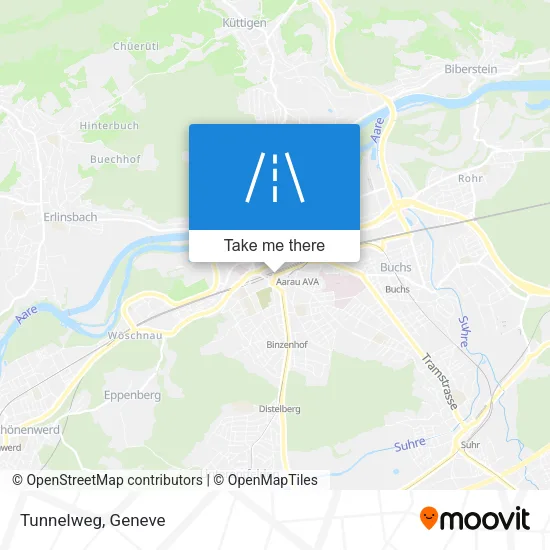 Tunnelweg map