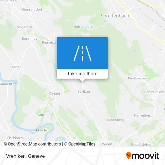 Vreniken map