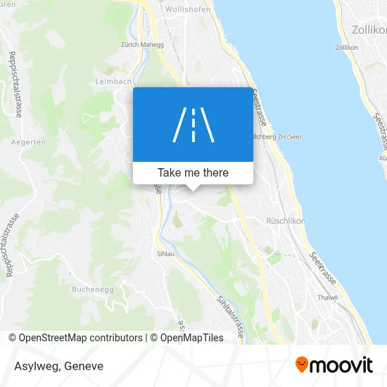 Asylweg map