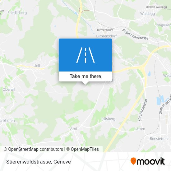 Stierenwaldstrasse map