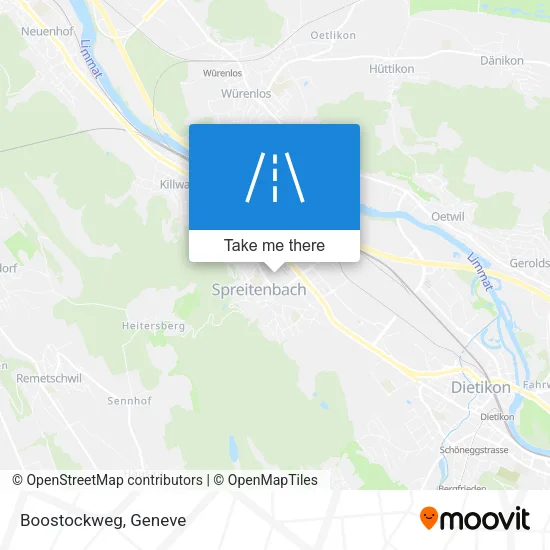 Boostockweg map
