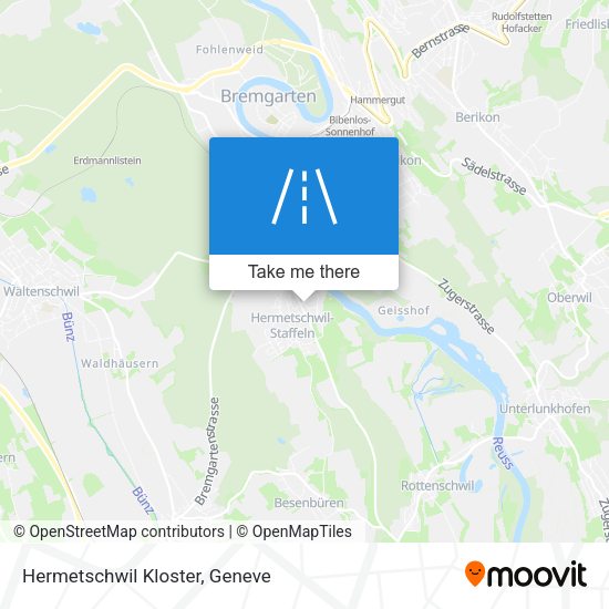 Hermetschwil Kloster map