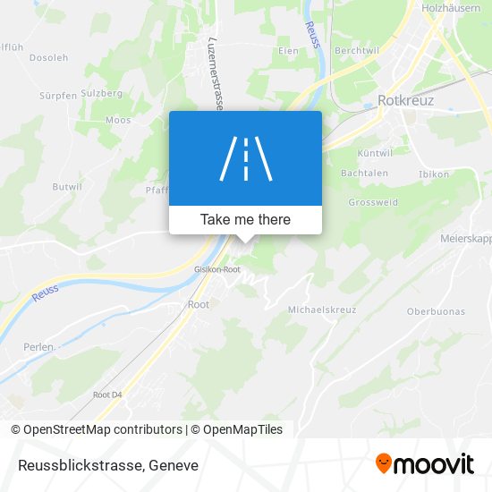 Reussblickstrasse map