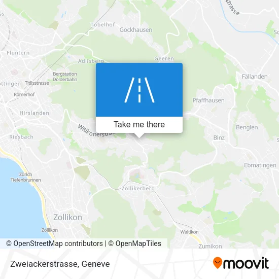 Zweiackerstrasse map