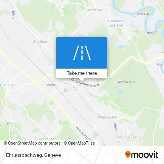 Ehrunsbachweg map
