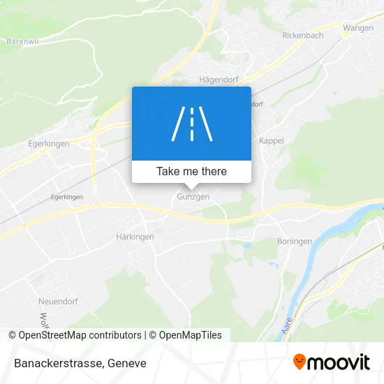 Banackerstrasse map