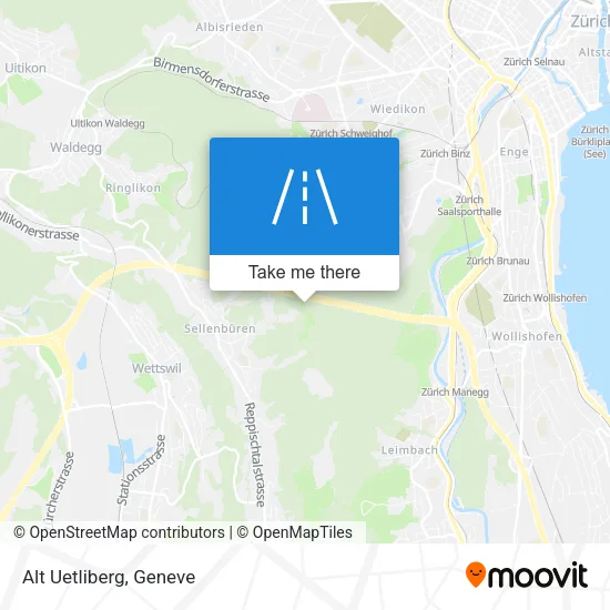 Alt Uetliberg map