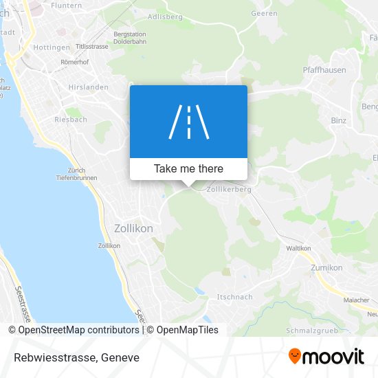 Rebwiesstrasse map